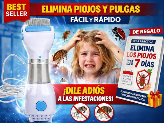 Peine Eléctrico Adiós Piojos - Elimina Piojos y Liendres en Minutos