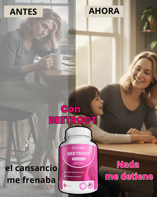 Cápsulas Naturales de Remolacha Rosabella